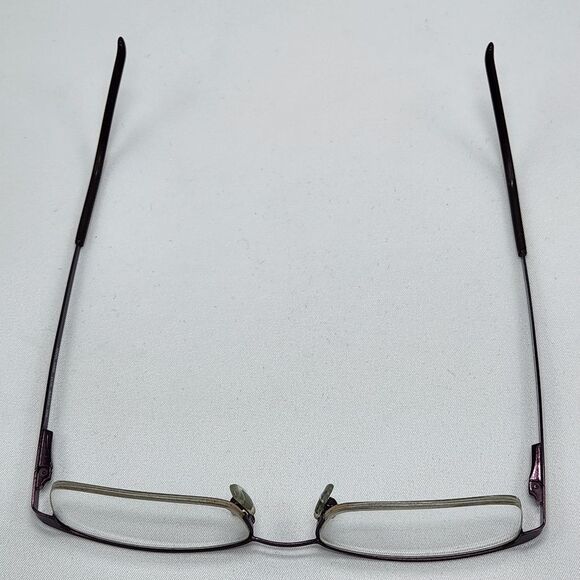 💜Vintage Versace Plum Rimless Eyeglasses & Hardshell Case - Picture 11 of 16